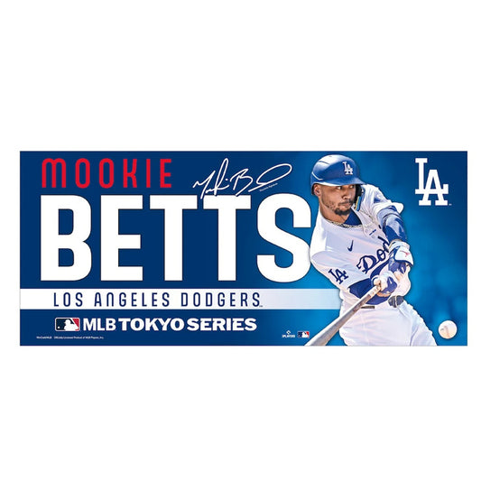 ムーキー・ベッツ MLB Tokyo Series 2025 フェイスタオル 応援タオル 34×78cm 東京シリーズ 開幕戦 ML1325SS01 スポーツタオル グッズ メジャーリーグ 記念グッズ 記念アイテム WinCraft