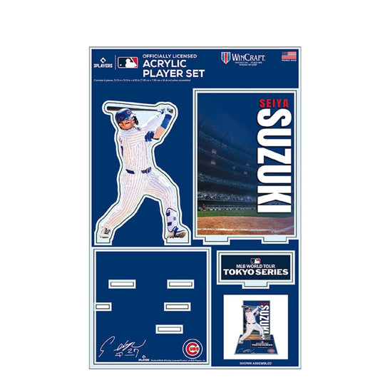 鈴木誠也 MLB Tokyo Series 2025 アクリルスタンド アクスタ 東京シリーズ 開幕戦 カブス ML1325SS09 グッズ メジャーリーグ 記念グッズ 記念アイテム WinCraft