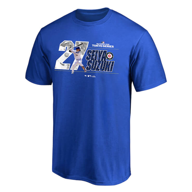 鈴木誠也 MLB Tokyo Series 2025 ジュニア用 半袖 Tシャツ 東京シリーズ 開幕戦 カブス 子供服 ML25SS022J こども キッズ Jr 子ども グッズ ウエア ウェア 半袖シャツ メジャーリーグ 記念グッズ 記念アイテム ファナティクス Fanatics