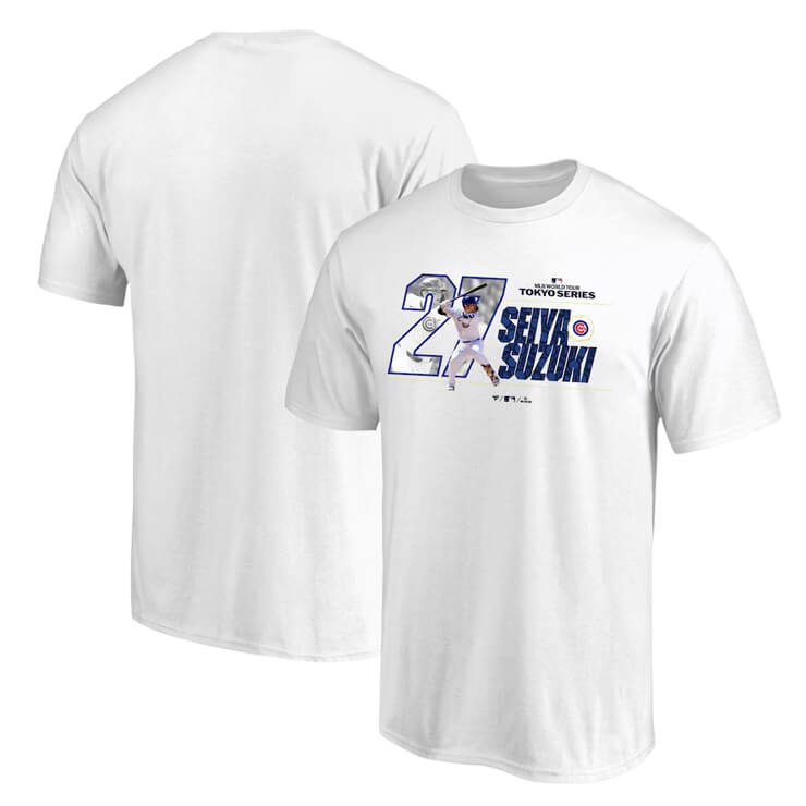 鈴木誠也 MLB Tokyo Series 2025 ジュニア用 半袖 Tシャツ 東京シリーズ 開幕戦 カブス 子供服 ML25SS022J こども キッズ Jr 子ども グッズ ウエア ウェア 半袖シャツ メジャーリーグ 記念グッズ 記念アイテム ファナティクス Fanatics