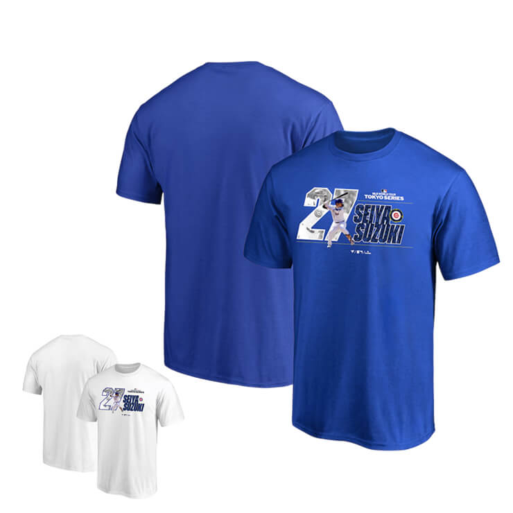 鈴木誠也 MLB Tokyo Series 2025 ジュニア用 半袖 Tシャツ 東京シリーズ 開幕戦 カブス 子供服 ML25SS022J こども キッズ Jr 子ども グッズ ウエア ウェア 半袖シャツ メジャーリーグ 記念グッズ 記念アイテム ファナティクス Fanatics