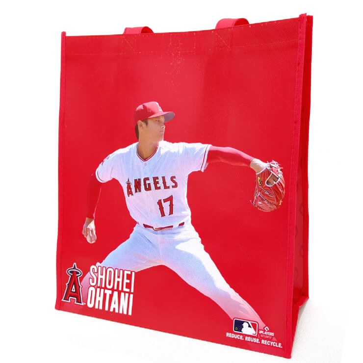 【日本未発売】大谷翔平 ロサンゼルス・エンゼルス トートバッグ エコバッグ 買い物バッグ エンゼル・スタジアム限定 SHOHEI OHTANI REUSABLE BAG 並行輸入 メジャーリーグ 大谷 グッズ 鞄