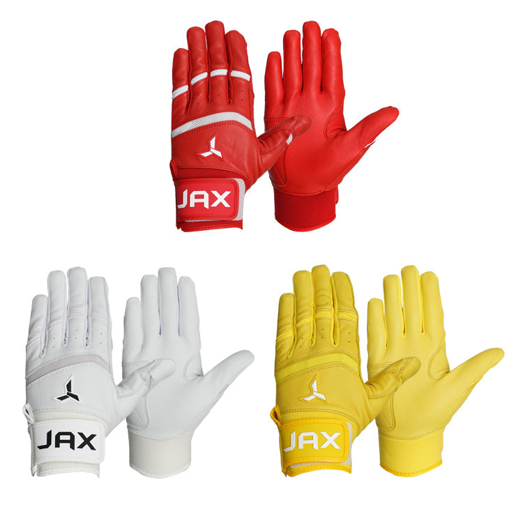 【日本未発売】JAX バッティンググローブ 両手用 Pro Cuff Batting Gloves 一般向け 並行輸入品 アメリカ直輸入 バッティング手袋 バッティンググラブ 打者用手袋 草野球 ソフトボール 珍しい かっこいい かわいい
