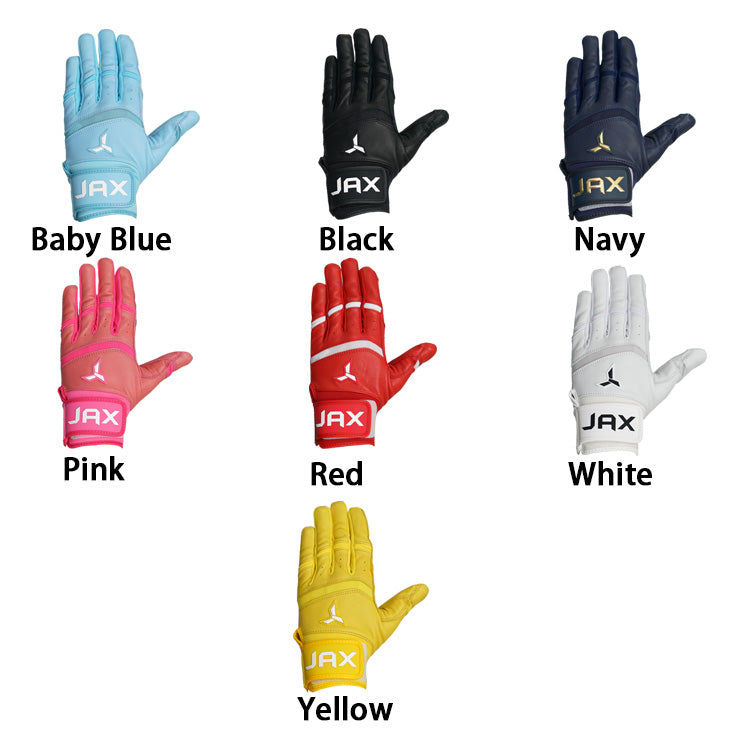 【日本未発売】JAX バッティンググローブ 両手用 Pro Cuff Batting Gloves 一般向け 並行輸入品 アメリカ直輸入 バッティング手袋 バッティンググラブ 打者用手袋 草野球 ソフトボール 珍しい かっこいい かわいい