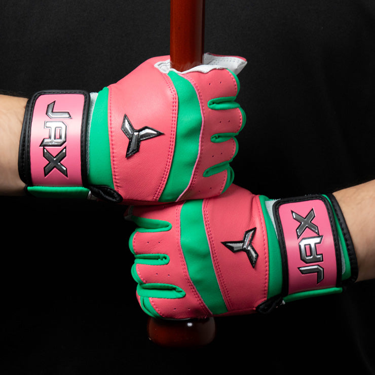 【日本未発売】JAX バッティンググローブ 両手用 Pro Cuff Batting Gloves 一般向け 並行輸入品 アメリカ直輸入 バッティング手袋 バッティンググラブ 打者用手袋 草野球 ソフトボール 珍しい かっこいい かわいい