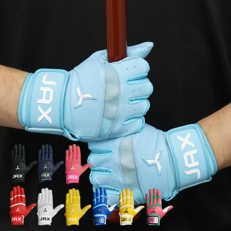 【日本未発売】JAX バッティンググローブ 両手用 Pro Cuff Batting Gloves 一般向け 並行輸入品 アメリカ直輸入 バッティング手袋 バッティンググラブ 打者用手袋 草野球 ソフトボール 珍しい かっこいい かわいい