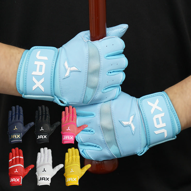 【日本未発売】JAX バッティンググローブ 両手用 Pro Cuff Batting Gloves 一般向け 並行輸入品 アメリカ直輸入 バッティング手袋 バッティンググラブ 打者用手袋 草野球 ソフトボール 珍しい かっこいい かわいい