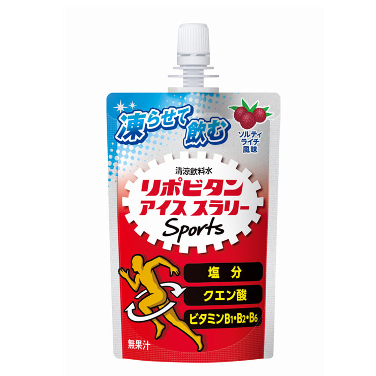 リポビタン 飲む氷 アイススラリー Sports 120g×6個入り ハニーレモン風味 りんご風味 ソルティレモン風味 箱売り スポーツ 野球 猛暑対策 熱中症対策 暑さ対策 ドリンク 飲み物 冷却 冷やす 夏 大正製薬