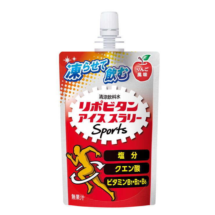 リポビタン 飲む氷 アイススラリー Sports 120g×6個入り ハニーレモン風味 りんご風味 ソルティレモン風味 箱売り スポーツ 野球 猛暑対策 熱中症対策 暑さ対策 ドリンク 飲み物 冷却 冷やす 夏 大正製薬