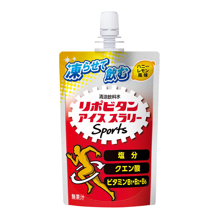 リポビタン 飲む氷 アイススラリー Sports 120g×6個入り ハニーレモン風味 りんご風味 ソルティレモン風味 箱売り スポーツ 野球 猛暑対策 熱中症対策 暑さ対策 ドリンク 飲み物 冷却 冷やす 夏 大正製薬