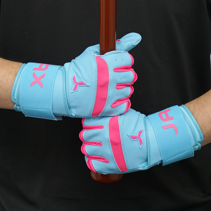 【日本未発売】JAX バッティンググローブ サポーター一体型 両手用 Strap Cuff Batting Gloves 一般向け 並行輸入品 アメリカ直輸入 バッティング手袋 バッティンググラブ 打者用手袋 草野球 ソフトボール 珍しい かっこいい