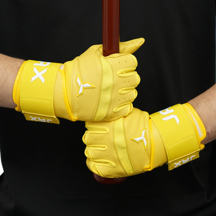 【日本未発売】JAX バッティンググローブ サポーター一体型 両手用 Strap Cuff Batting Gloves 一般向け 並行輸入品 アメリカ直輸入 バッティング手袋 バッティンググラブ 打者用手袋 草野球 ソフトボール 珍しい かっこいい