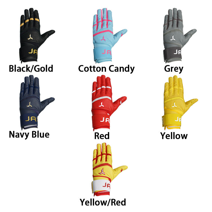 【日本未発売】JAX バッティンググローブ サポーター一体型 両手用 Strap Cuff Batting Gloves 一般向け 並行輸入品 アメリカ直輸入 バッティング手袋 バッティンググラブ 打者用手袋 草野球 ソフトボール 珍しい かっこいい