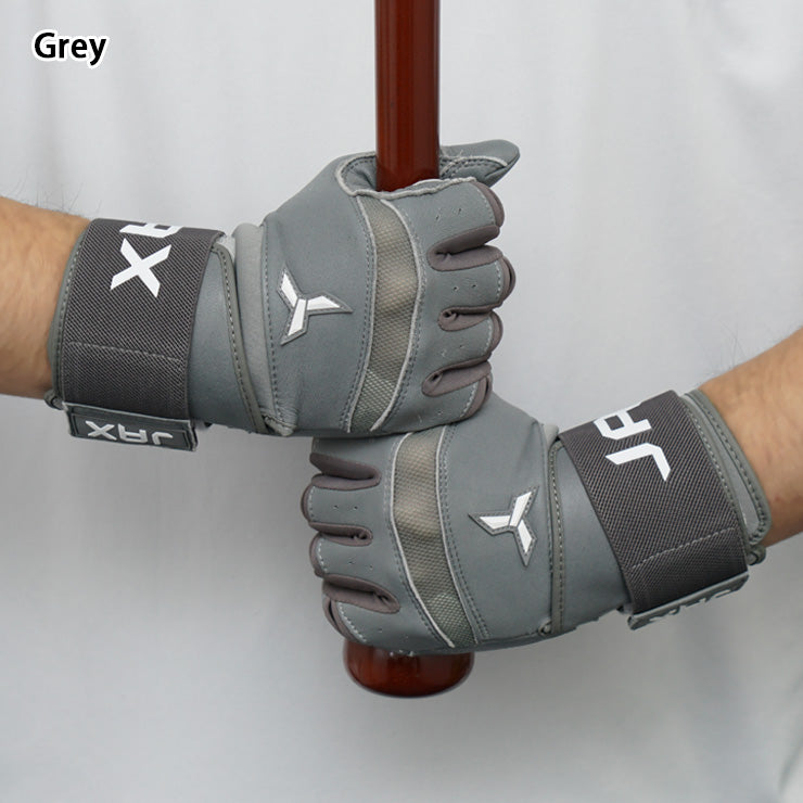 【日本未発売】JAX バッティンググローブ サポーター一体型 両手用 Strap Cuff Batting Gloves 一般向け 並行輸入品 アメリカ直輸入 バッティング手袋 バッティンググラブ 打者用手袋 草野球 ソフトボール 珍しい かっこいい