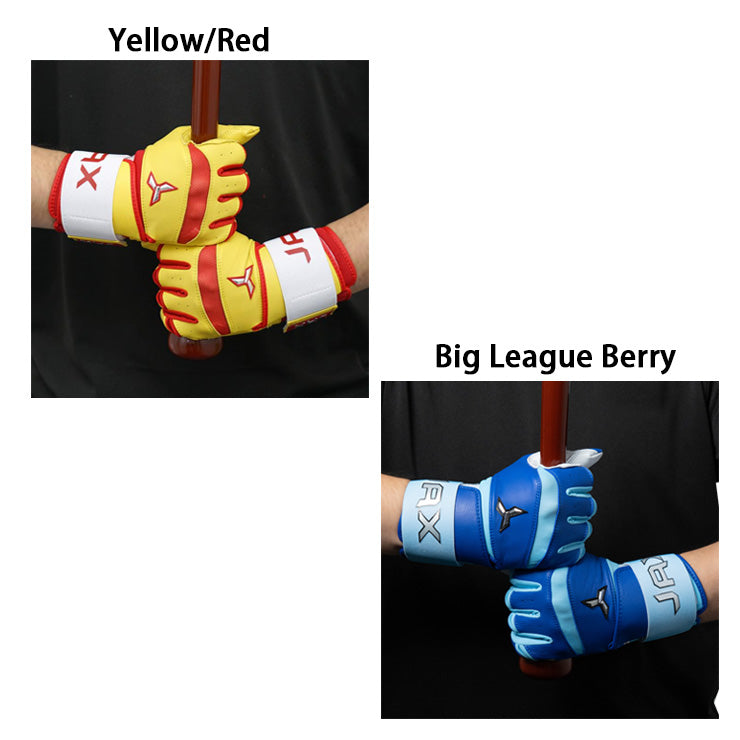 【日本未発売】JAX バッティンググローブ サポーター一体型 両手用 Strap Cuff Batting Gloves 一般向け 並行輸入品 アメリカ直輸入 バッティング手袋 バッティンググラブ 打者用手袋 草野球 ソフトボール 珍しい かっこいい