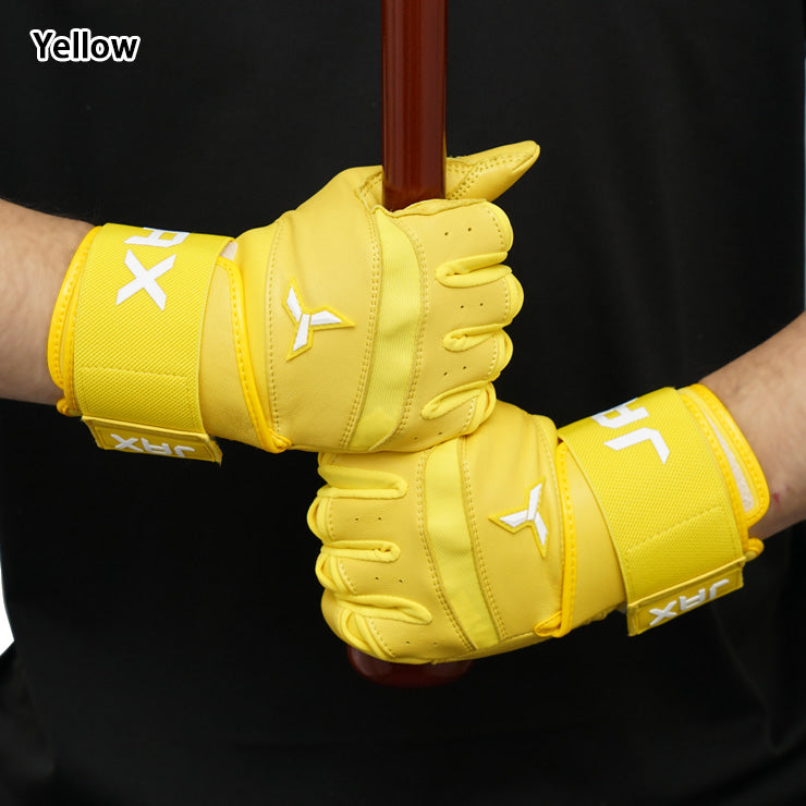 【日本未発売】JAX バッティンググローブ サポーター一体型 両手用 Strap Cuff Batting Gloves 一般向け 並行輸入品 アメリカ直輸入 バッティング手袋 バッティンググラブ 打者用手袋 草野球 ソフトボール 珍しい かっこいい