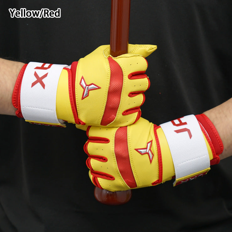 【日本未発売】JAX バッティンググローブ サポーター一体型 両手用 Strap Cuff Batting Gloves 一般向け 並行輸入品 アメリカ直輸入 バッティング手袋 バッティンググラブ 打者用手袋 草野球 ソフトボール 珍しい かっこいい