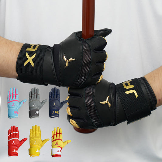 【日本未発売】JAX バッティンググローブ サポーター一体型 両手用 Strap Cuff Batting Gloves 一般向け 並行輸入品 アメリカ直輸入 バッティング手袋 バッティンググラブ 打者用手袋 草野球 ソフトボール 珍しい かっこいい