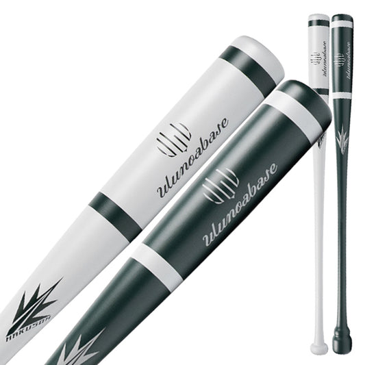 Ulunoabase 木製 ノックバット 硬式 軟式 ソフトボール対応 85cm 92cm ショート ロング Ulunoa FUNGO HAKUSOH BAT製 大人 一般 監督 コーチ 練習用 守備練習 軟式野球 硬式野球 ソフト ノック ウルノアベース