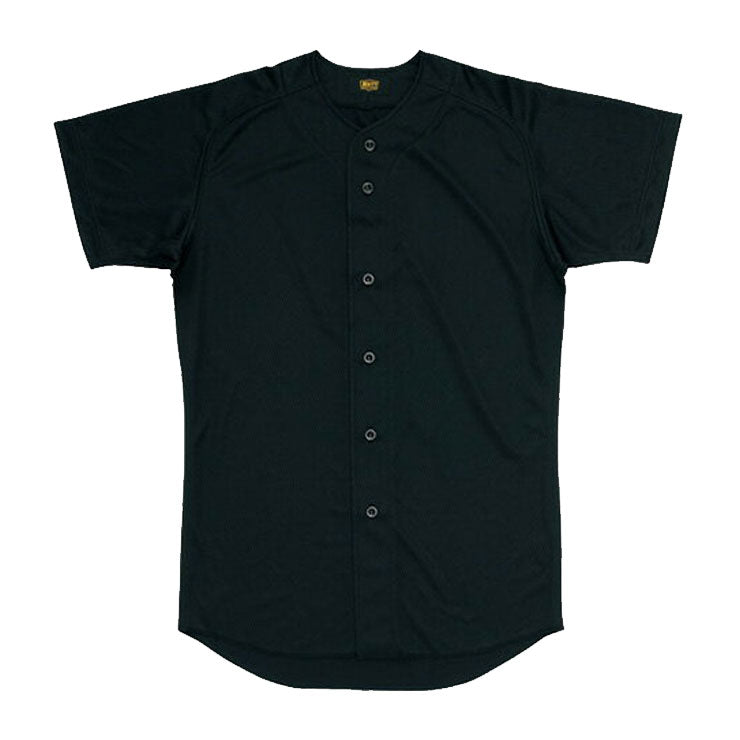 ゼット ZETT ユニフォームシャツ 摩擦に強い　色あせしにくい　セミラグランスタイル　吸汗速乾　練習シャツ　フルオープン　ボタン（BU1071）
