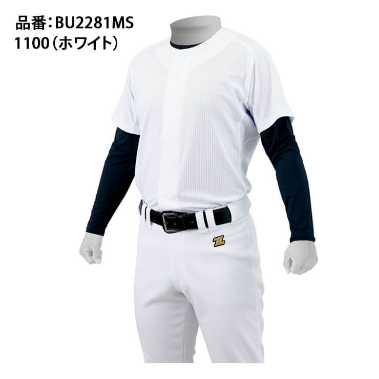 ゼット ZETT 野球 ジュニア用 ユニフォームシャツ メカパン メッシュフルオープンシャツ 少年野球 BU2281MS 練習シャツ zett21fw