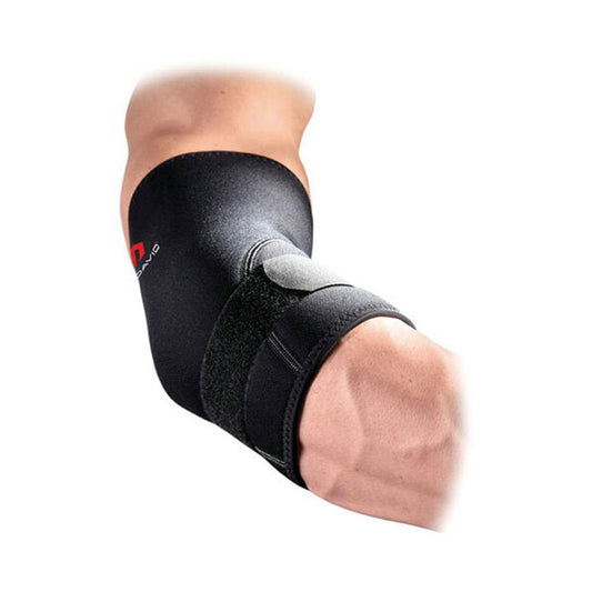 マクダビッド McDavid デラックス エルボーサポート 野球肘 ゴルフ肘 テニス肘　肘サポーター 痛み軽減 圧迫 抗菌防臭 ブラック ミドルサポート マグダビ マクダビ けが予防 elbow M485