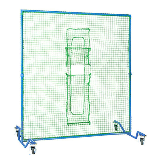ニッシンエスピーエム マシン前用 防球ネット 車輪付き 折りたたみ式 NN100A マシン保護 防御 硬式 軟式 ソフトボール 打撃練習 バッティング練習 NISSHIN SPM