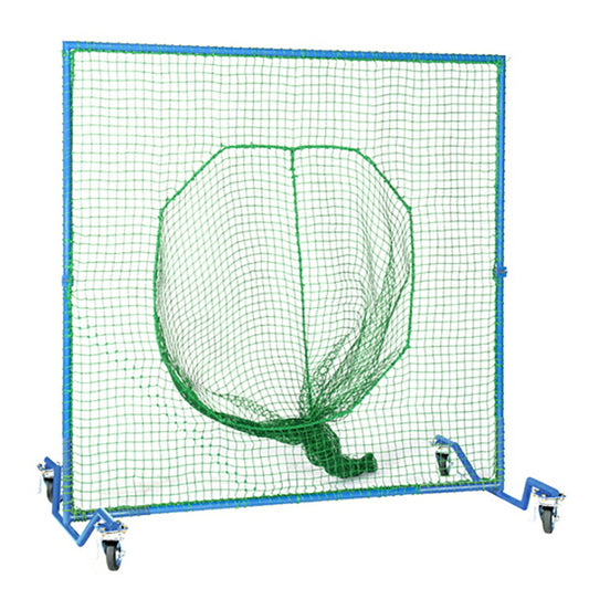 ニッシンエスピーエム ティーバッティング用ネット 丸穴タイプ 車輪付き 折りたたみ式 NN300A 硬式 軟式 ソフトボール 防球ネット 打撃練習 バッティング練習 バッティングネット NISSHIN SPM