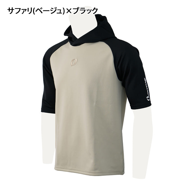 2023モデル】オンヨネ 野球 半袖 パーカー SWEATBREAK HOODED SHIRT