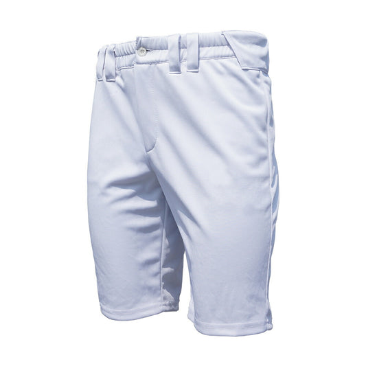 【涼しい新提案】UDEES 野球 ショート ユニフォームパンツ ニーハイカットオフパンツ 膝丈 ユニパン 夏用 大人 一般 練習着 練習用 パンツ 練習パンツ 半ズボン ハーフパンツ スペアパンツ 中学生 高校生 大学生 草野球 野球用 白 ホワイト ユーディーズ あす楽